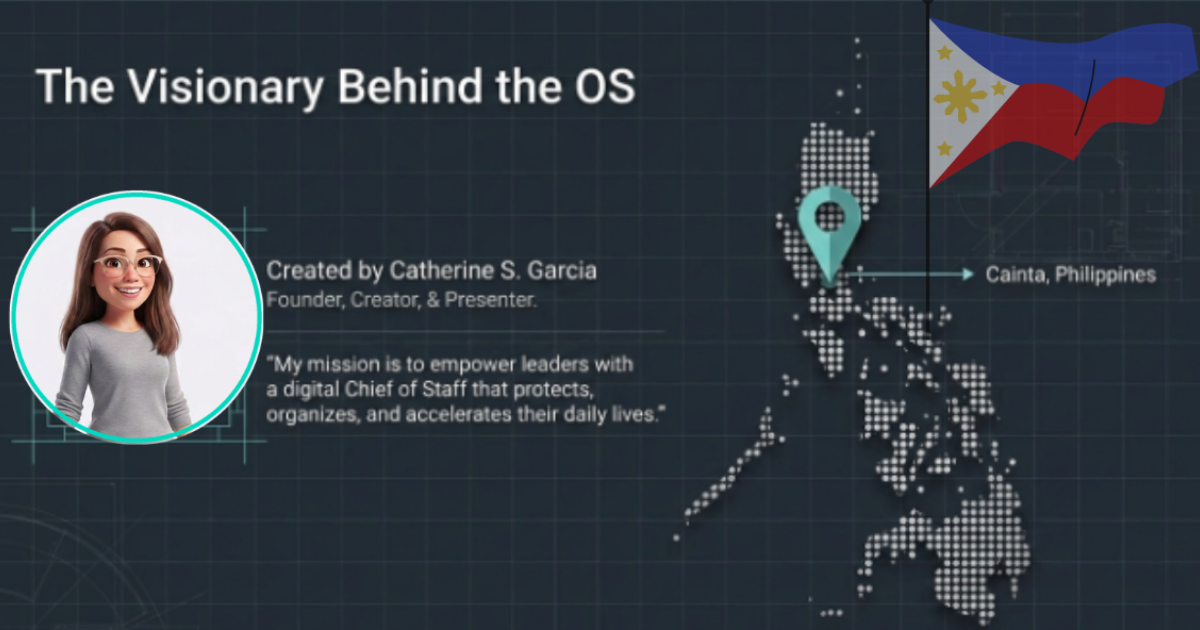 Catherine S. Garcia, Founder, Creator & Presenter of ExecutiveOS, Cainta, Philippines